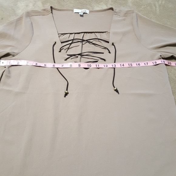 MNK Sexy Lace Up Blouse. Size Sm/Med. - Picture 5 of 8